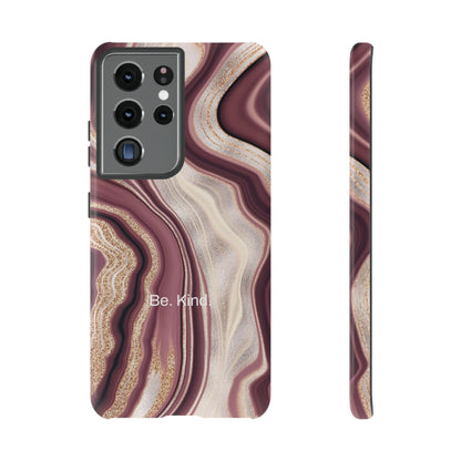 Be. Kind. / Natural Marble Samsung Case