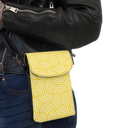 Yellow Geo Crossbody Phone Bag