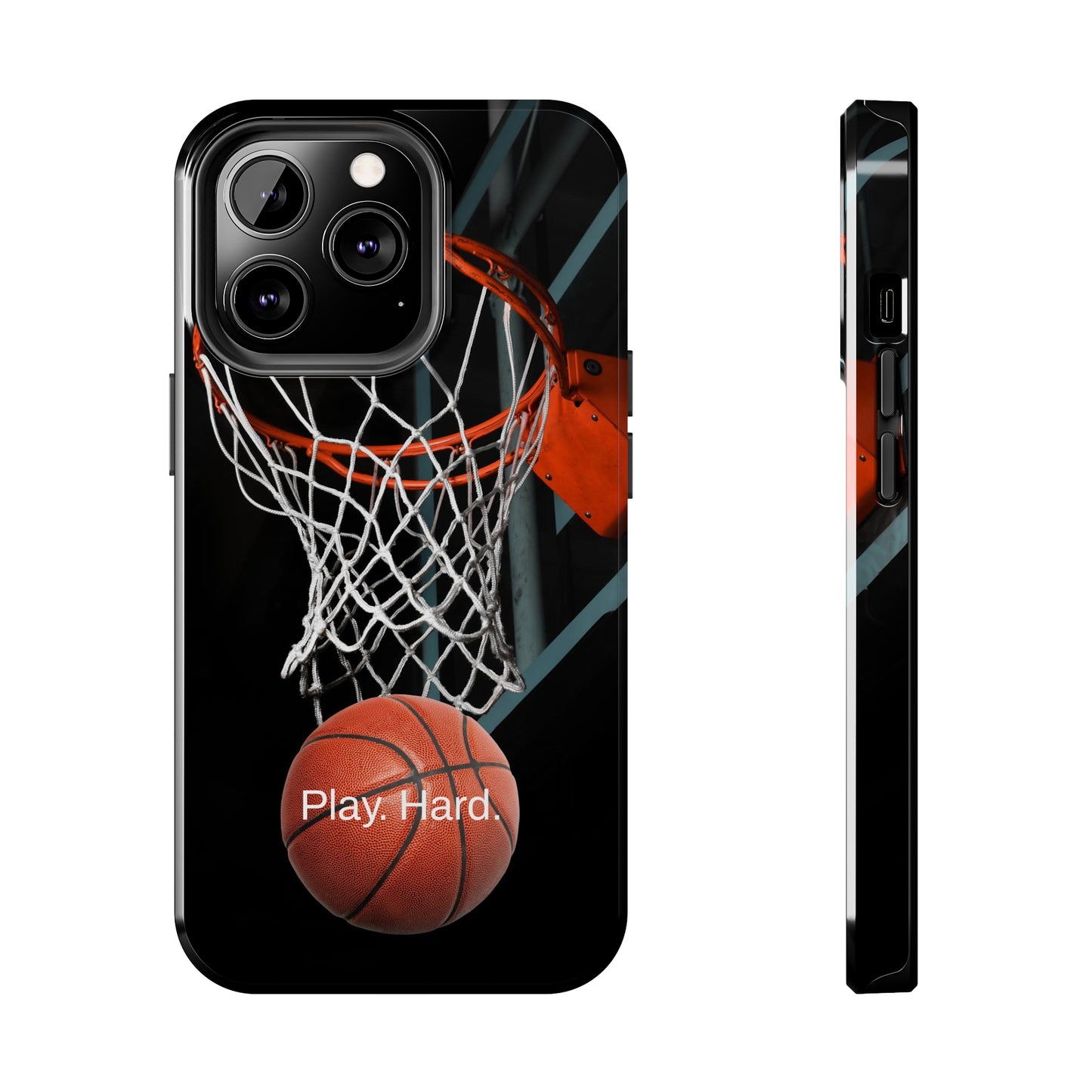 Play. Hard. / Basketball iPhone Case