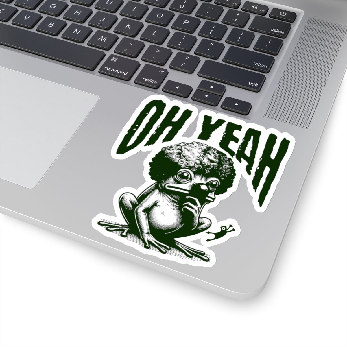 Funny Frog Meme Sticker | Oh Yeah Frog Meme | Laptop Sticker