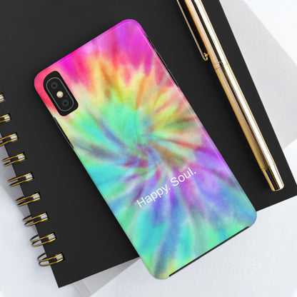 Happy. Soul. / Vibrant Tie Dye iPhone Case