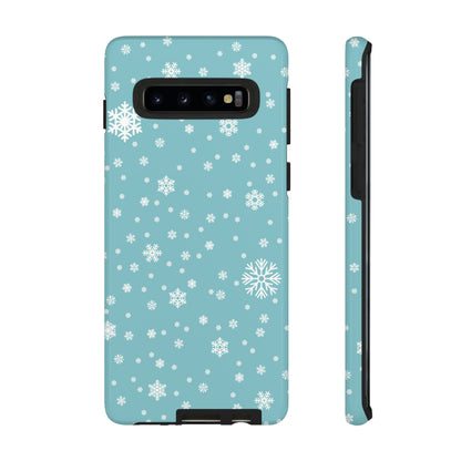 Christmas Snowflakes On Blue / Samsung Case