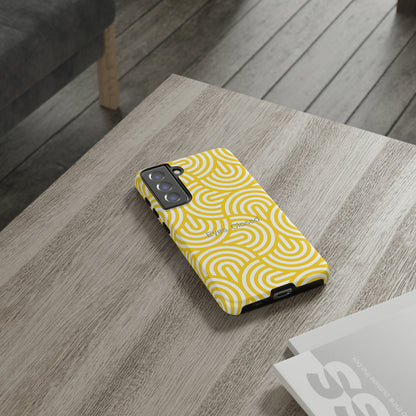 Eyes. Closed. / Yellow Geo Samsung Case