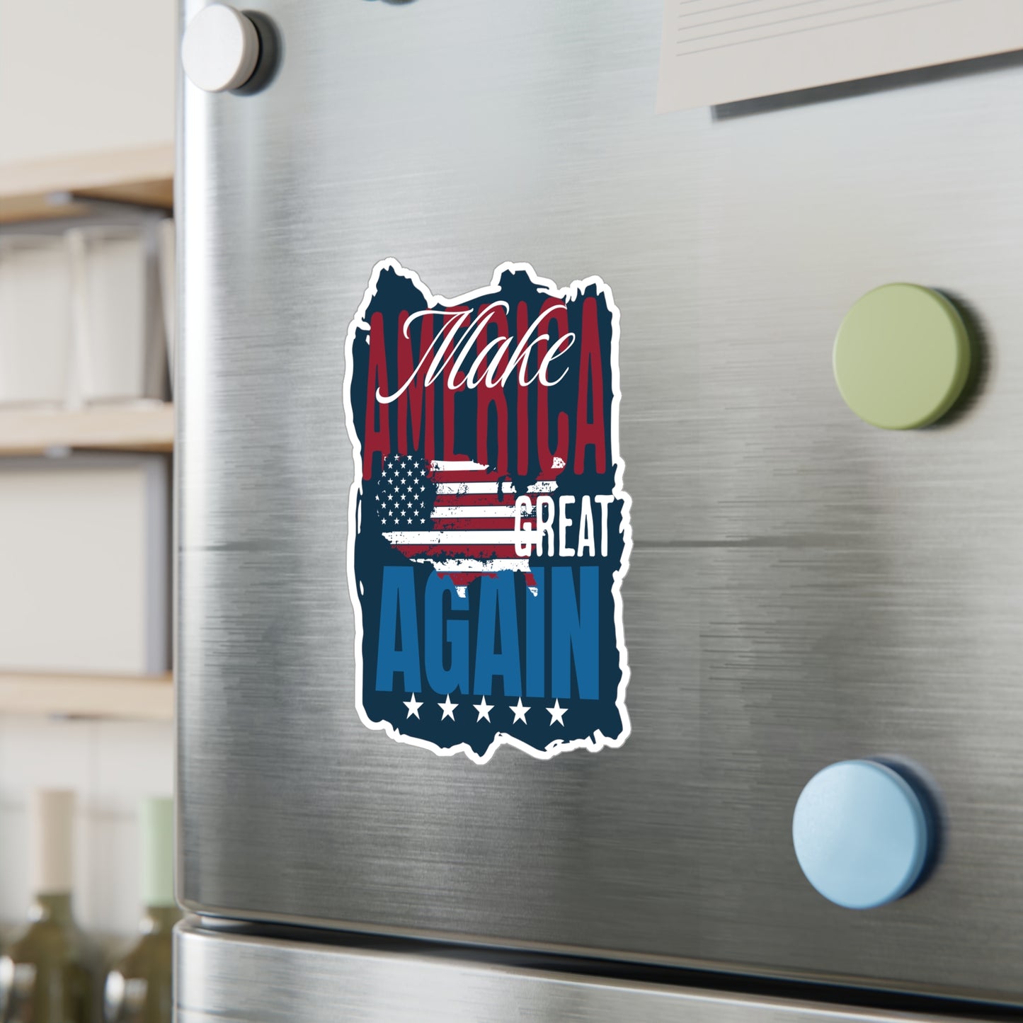 Make America Great Again Sticker, Trump, Red White and Blue, USA Election