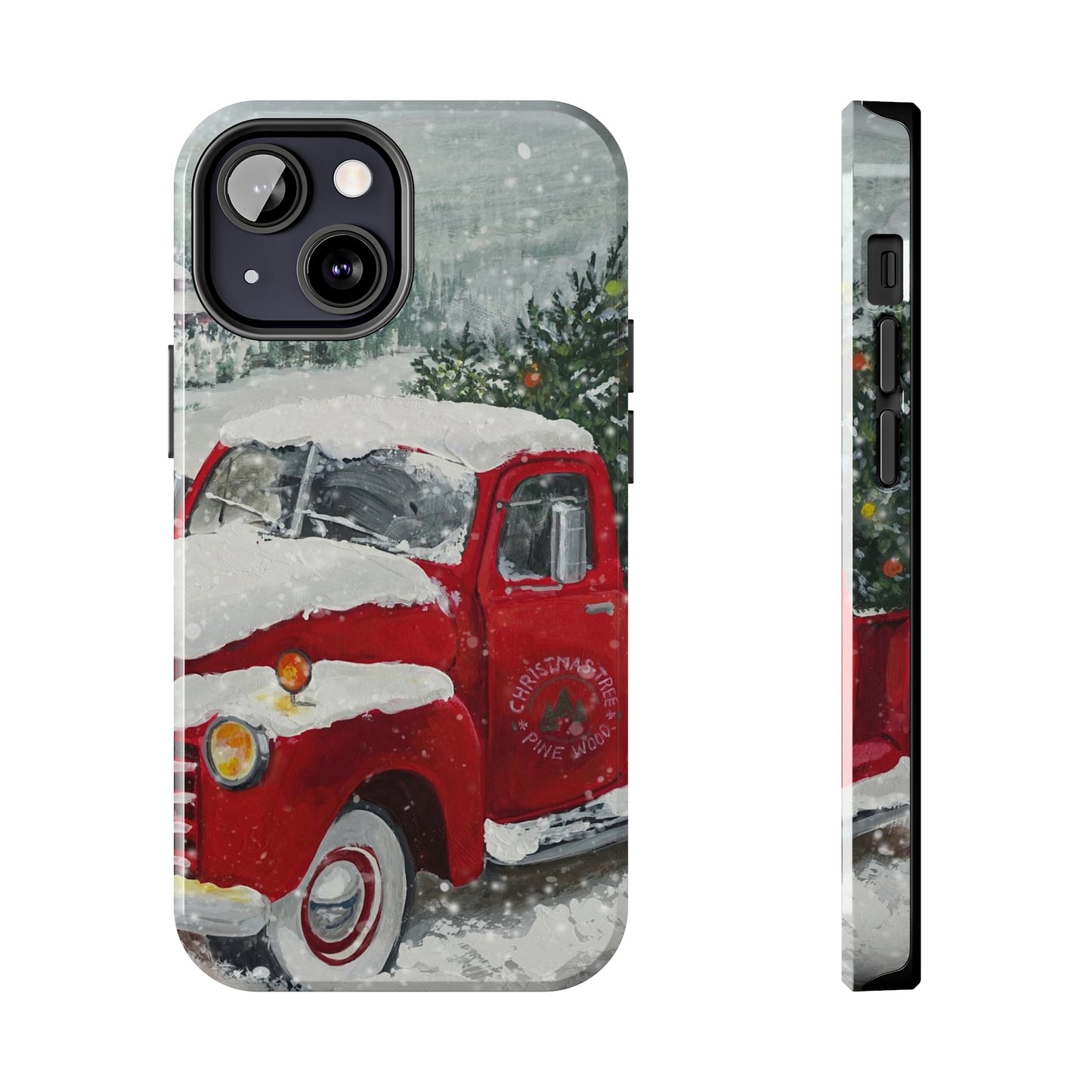 Vintage Christmas Red Truck / iPhone Case