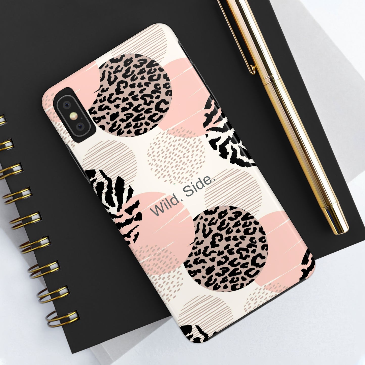 Wild. Side. / Animal Circles iPhone Case