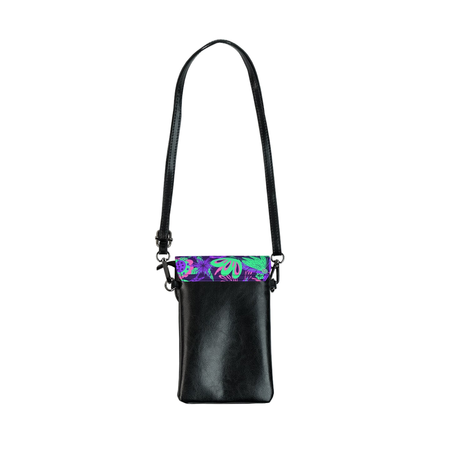 Neon Flowers Crossbody Phone Case