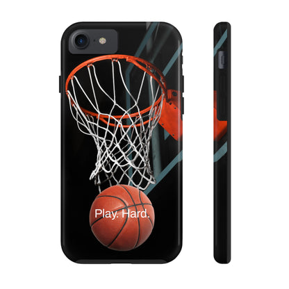 Play. Hard. / Basketball iPhone Case