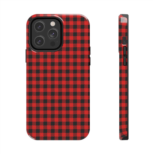 Christmas Lumberjack Red Plaid Only / iPhone Case