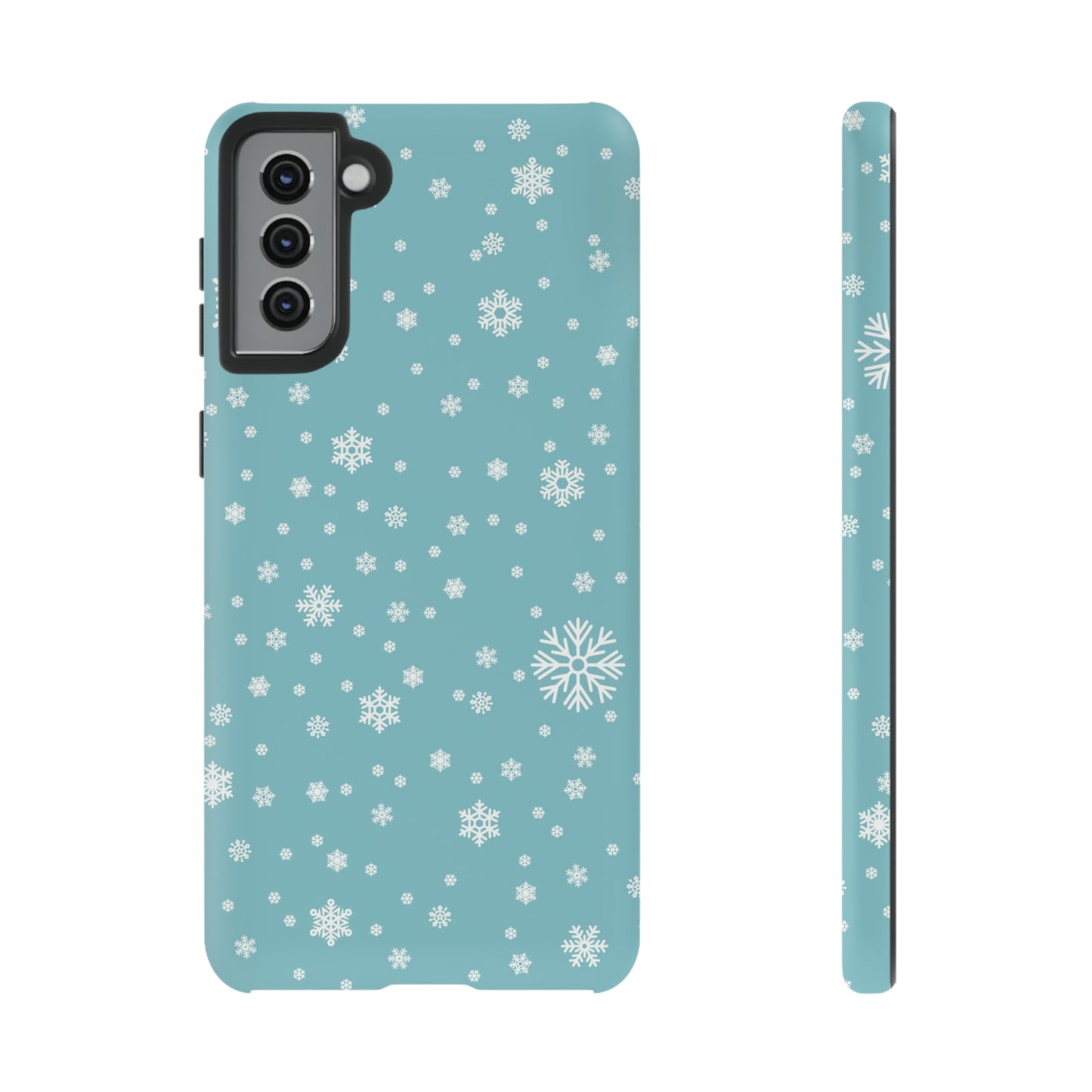 Christmas Snowflakes On Blue / Samsung Case