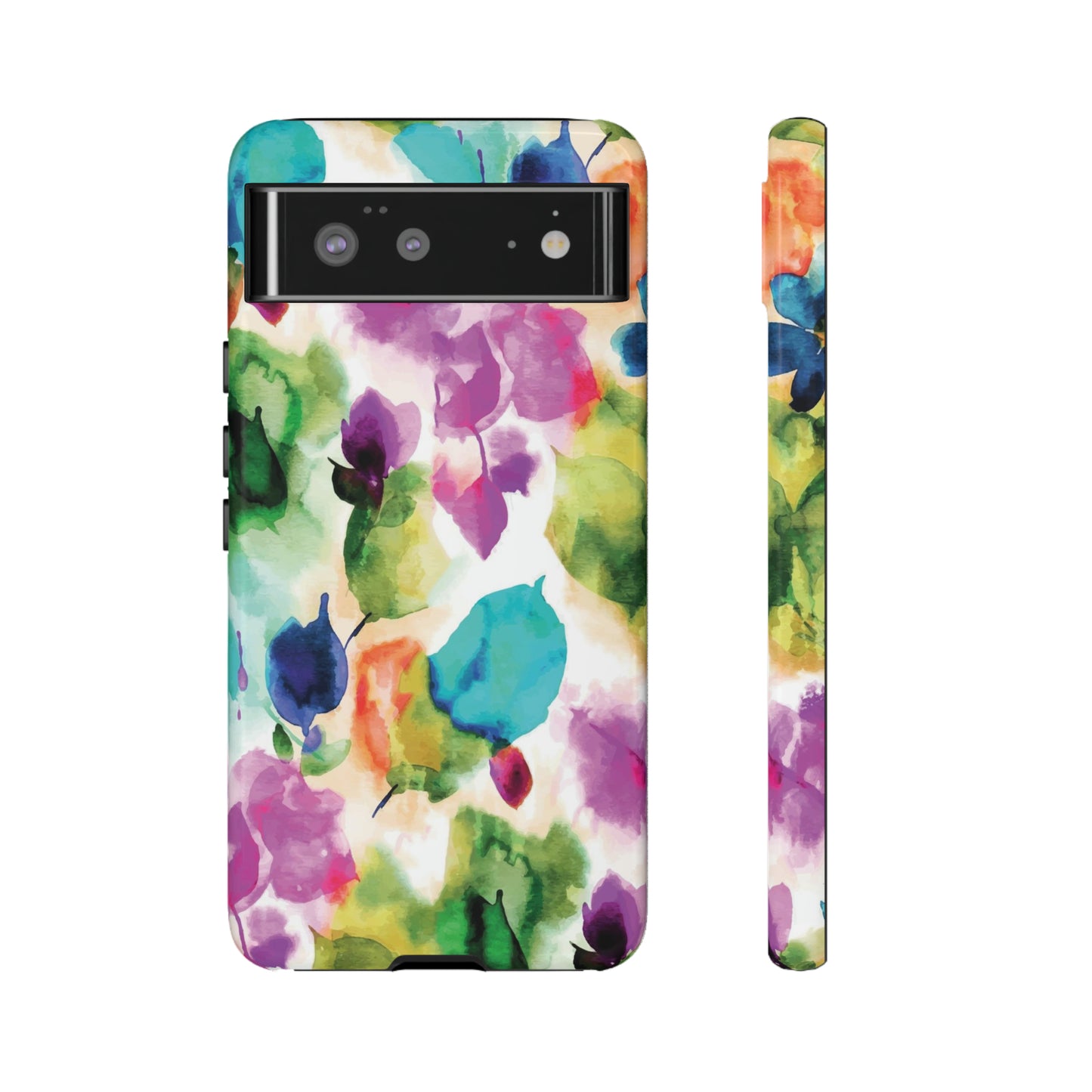 Tie Dye Watercolor Flowers Only / Google Pixel Tough Case