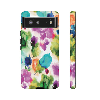 Tie Dye Watercolor Flowers Only / Google Pixel Tough Case