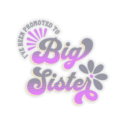 I've Been Promoted To Big Sister Sticker,  New Baby Sticker, Big Sister Announcement