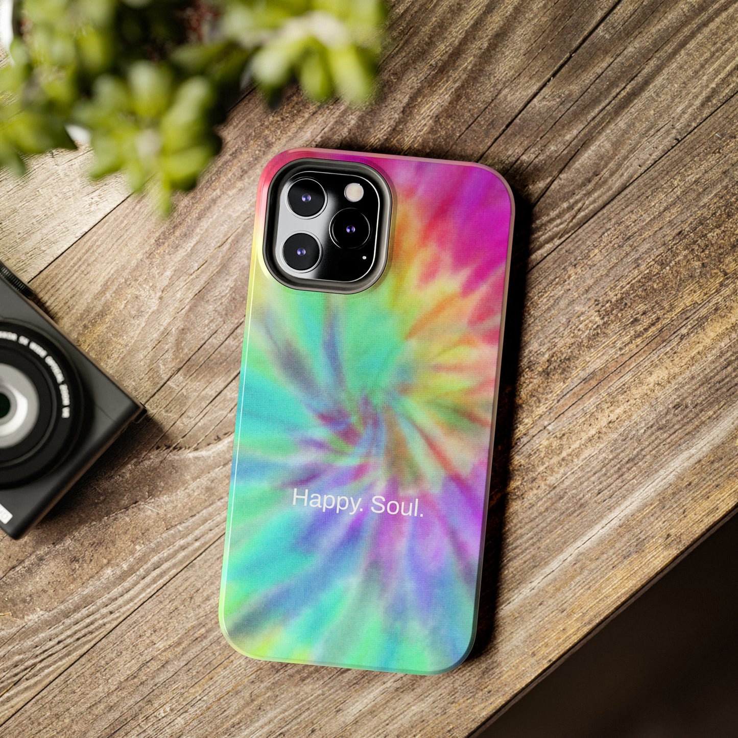 Happy. Soul. / Vibrant Tie Dye iPhone Case