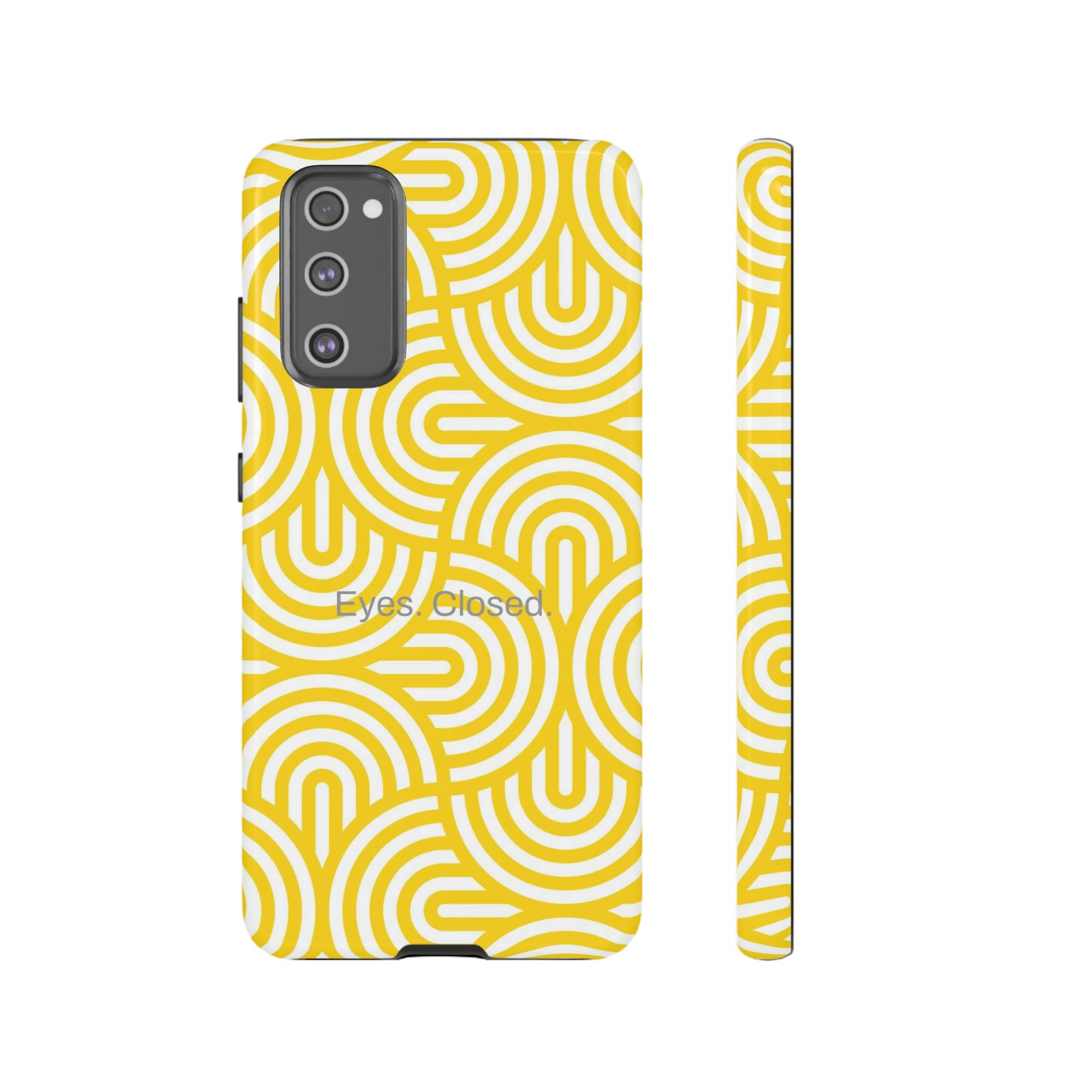 Eyes. Closed. / Yellow Geo Samsung Case