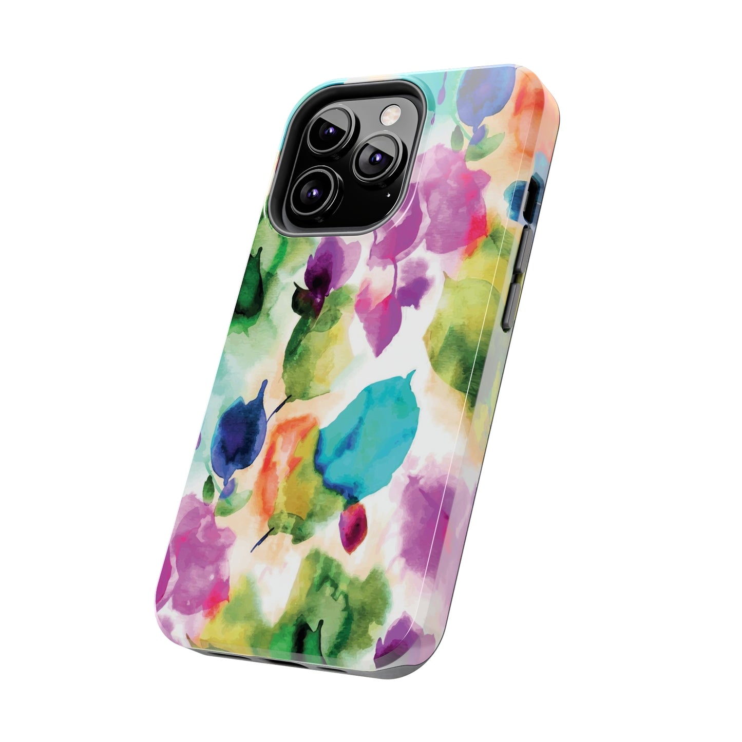 Tie Dye Watercolor Flowers Only / iPhone Case