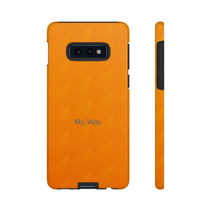 My. Way. / Orange Triangle Samsung Case