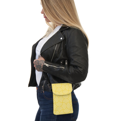 Yellow Geo Crossbody Phone Bag