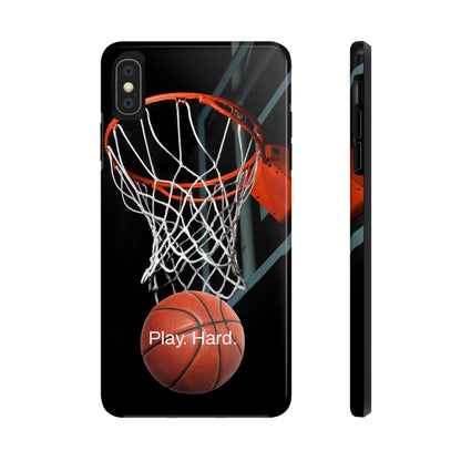 Play. Hard. / Basketball iPhone Case