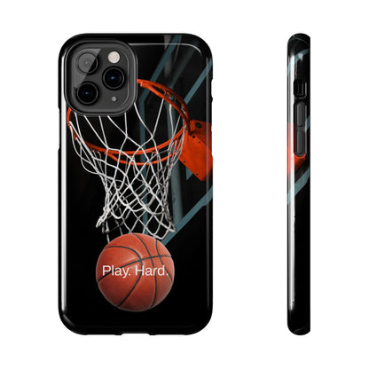 Play. Hard. / Basketball iPhone Case