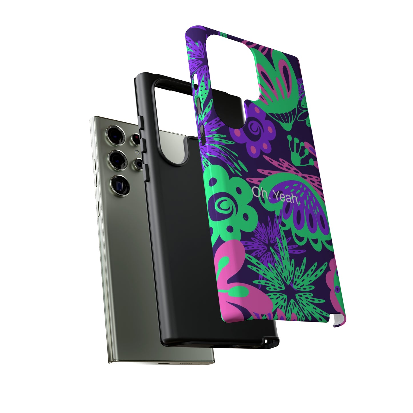 Oh. Yeah. / Neon Flowers Samsung Case