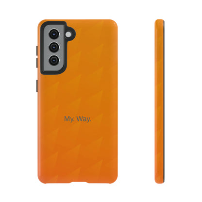 My. Way. / Orange Triangle Samsung Case