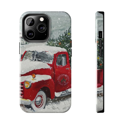 Vintage Christmas Red Truck / iPhone Case