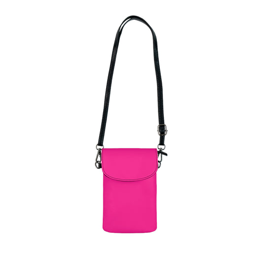 Neon Pink Crossbody Phone Bag