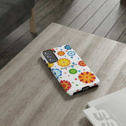 Keep. Smiling. / Dotted Flowers Samsung Case