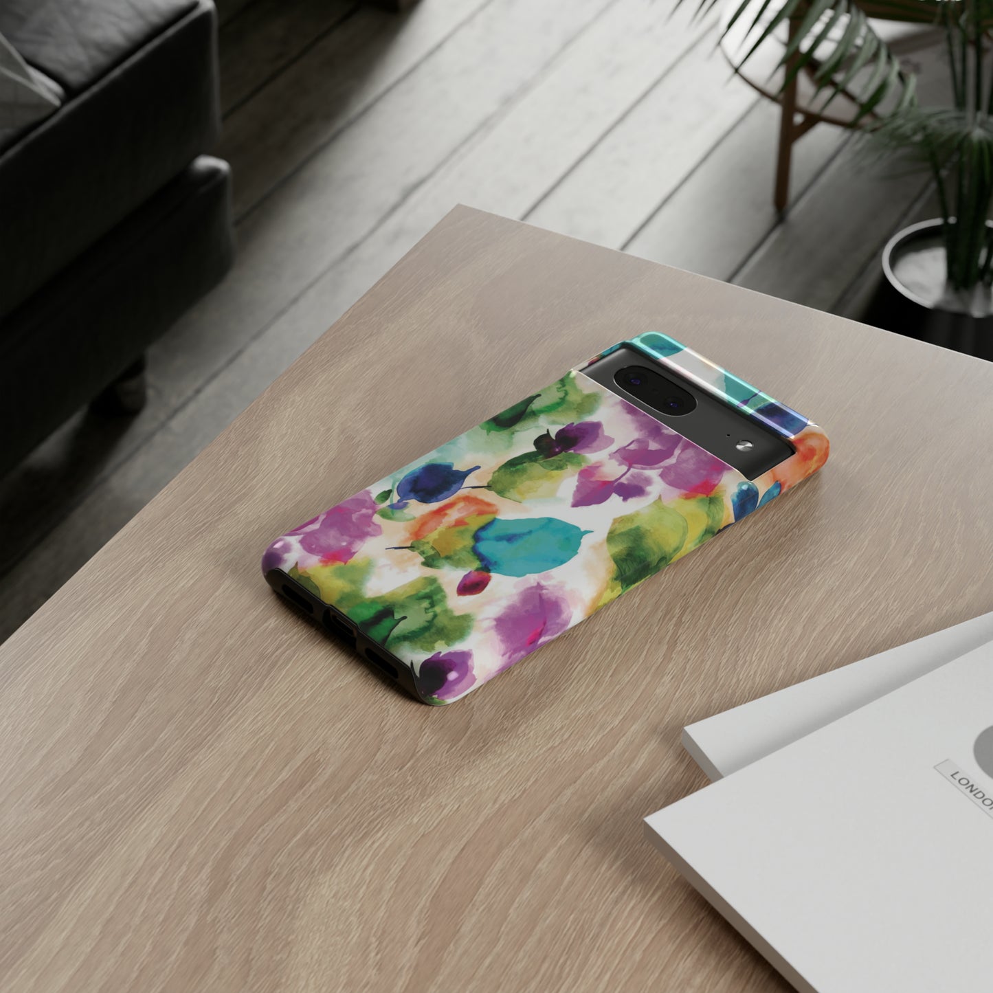 Tie Dye Watercolor Flowers Only / Google Pixel Tough Case