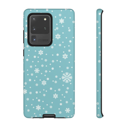 Christmas Snowflakes On Blue / Samsung Case