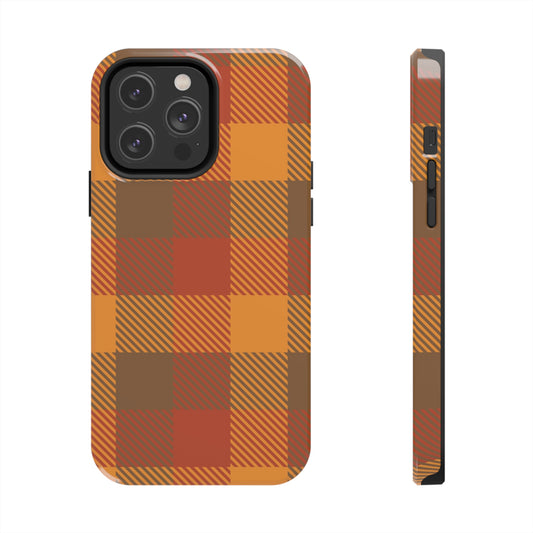 Fall - Autumn Plaid Only / iPhone Case