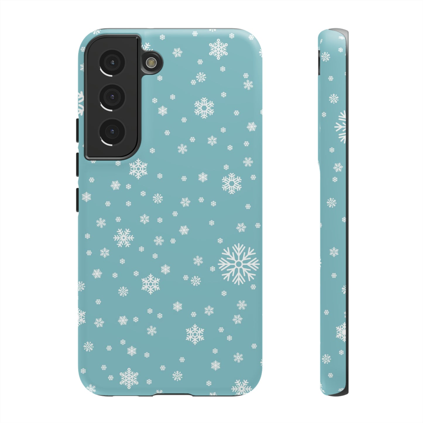 Christmas Snowflakes On Blue / Samsung Case