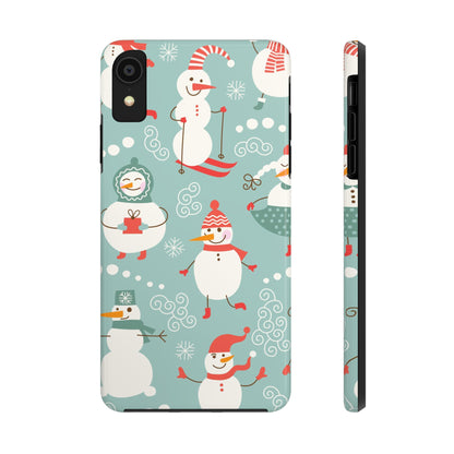 Cute Christmas Snowman / iPhone Case