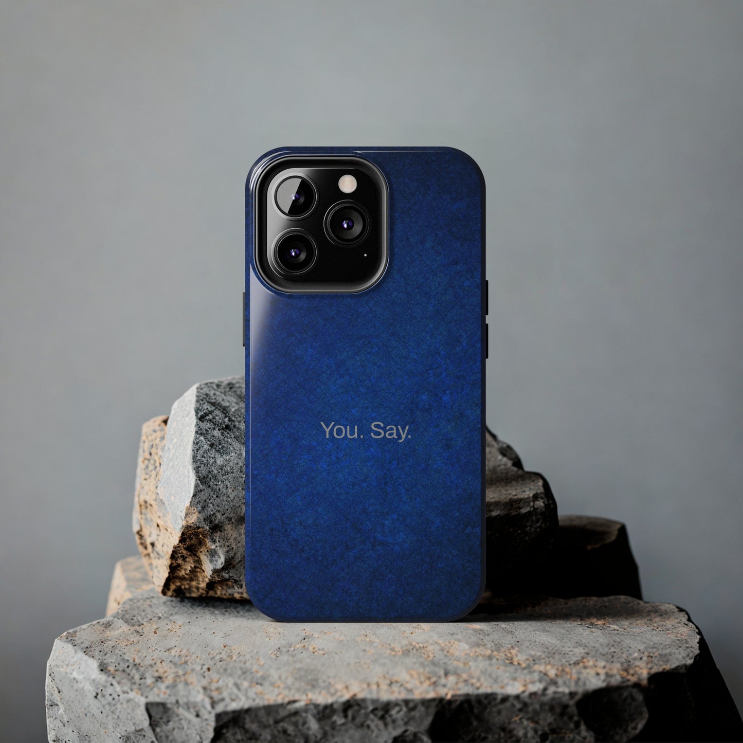 You. Say. / Abstract Blue iPhone Case