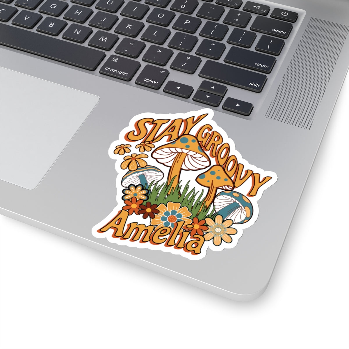 Stay Groovy Retro Sticker, Personalized Retro Sticker, Custom Groovy Sticker, Custom Retro Sticker, Retro Cellphone Sticker, Laptop Sticker, Retro Groovy Sticker,Kiss-Cut Stickers