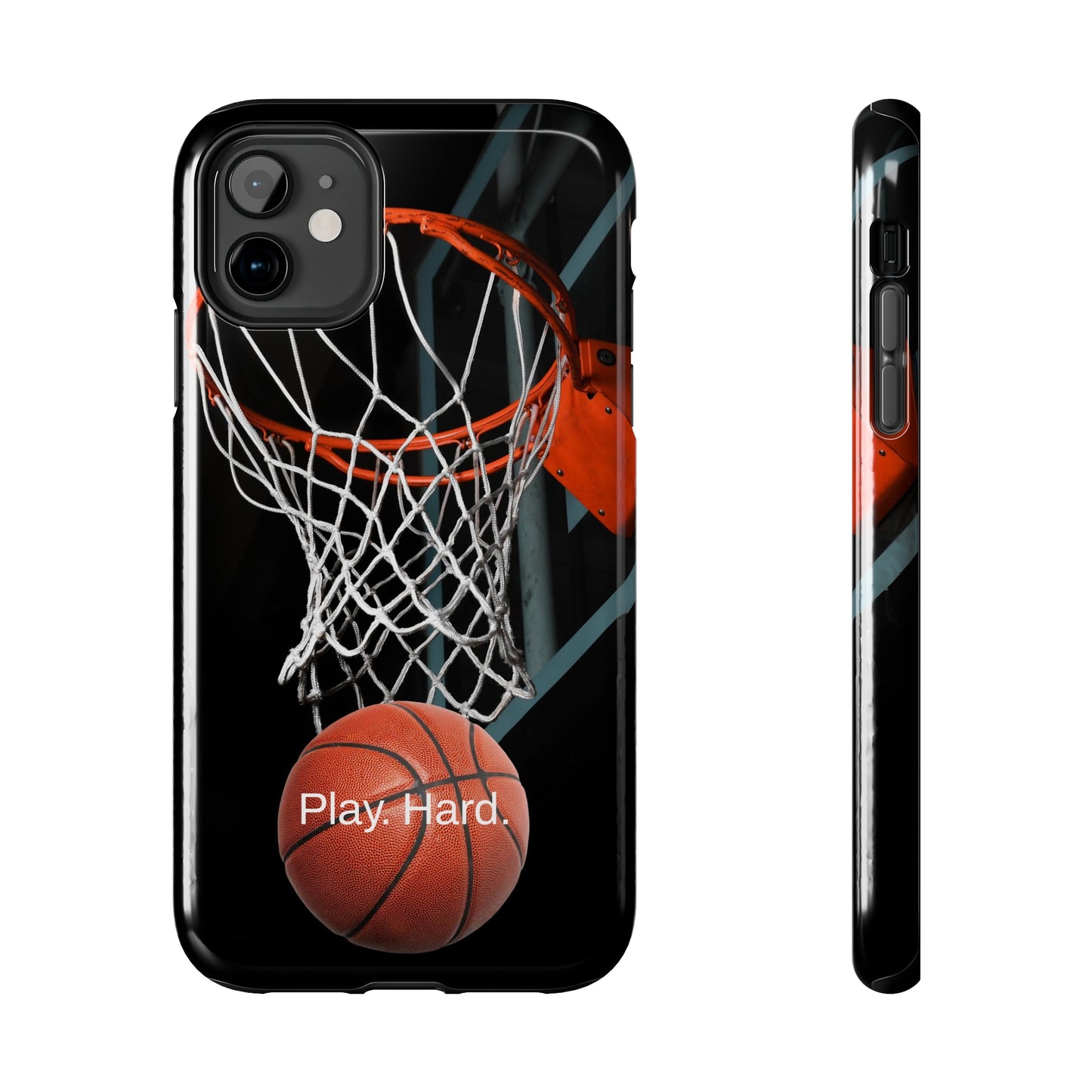 Play. Hard. / Basketball iPhone Case