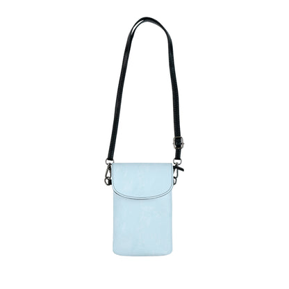 Light Blue Watercolor Crossbody Phone Bag