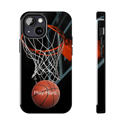 Play. Hard. / Basketball iPhone Case