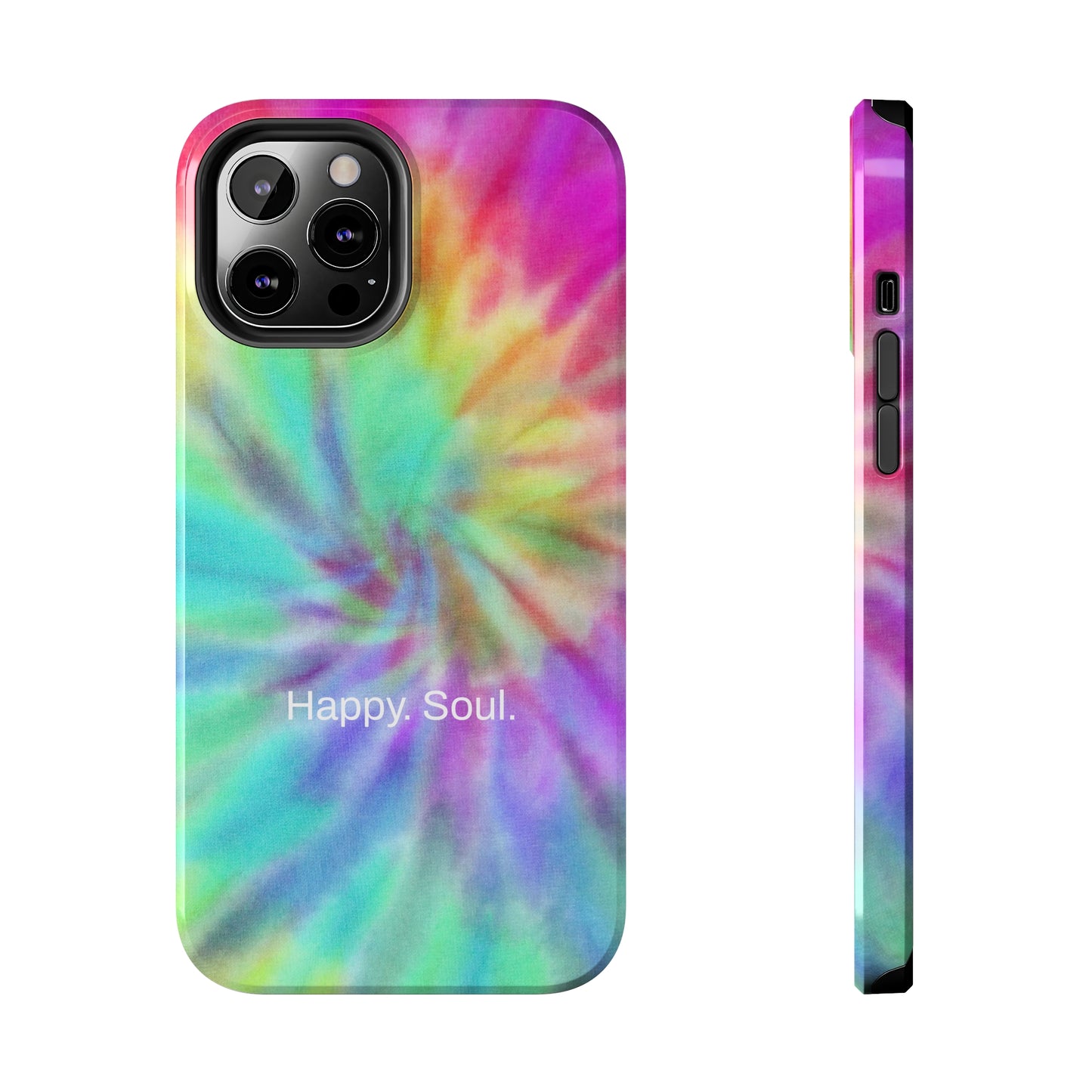 Happy. Soul. / Vibrant Tie Dye iPhone Case