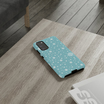 Christmas Snowflakes On Blue / Samsung Case