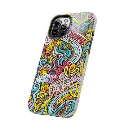 Peace. Out. / Hippie Love iPhone Case