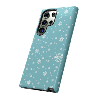 Christmas Snowflakes On Blue / Samsung Case