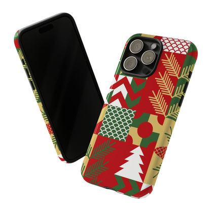 iPhone 15 Series Christmas Patchwork / Tough Case