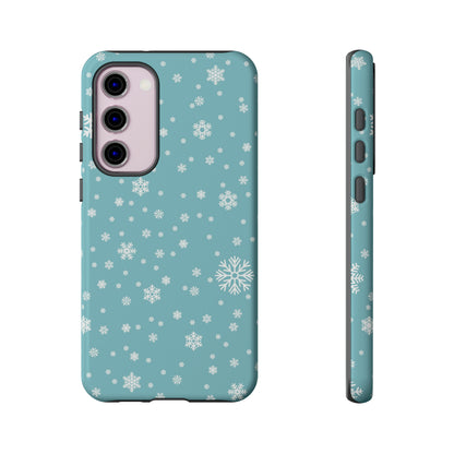 Christmas Snowflakes On Blue / Samsung Case