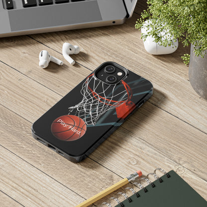 Play. Hard. / Basketball iPhone Case