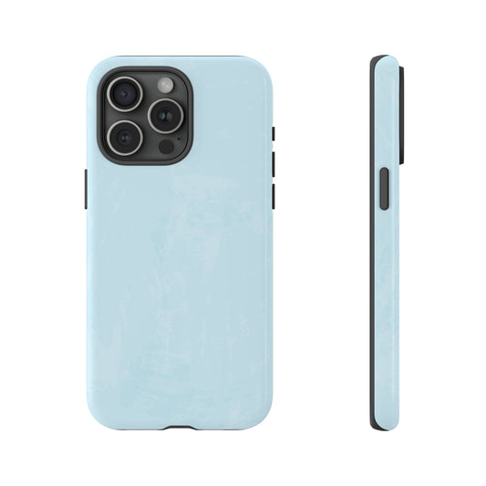 iPhone 15 Series Watercolor Pale Blue / Tough Case