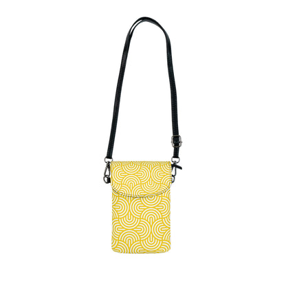 Yellow Geo Crossbody Phone Bag