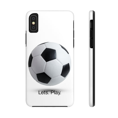 Lets. Play. / Soccer iPhone Case