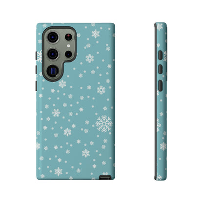 Christmas Snowflakes On Blue / Samsung Case